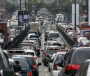 Heavy traffic along Shaw Boulevard, Mandaluyong on Wednesday, as the nation commemorate the 29th year of the Edsa people power revolution. INQUIRER PHOTO / NIÑO JESUS ORBETA