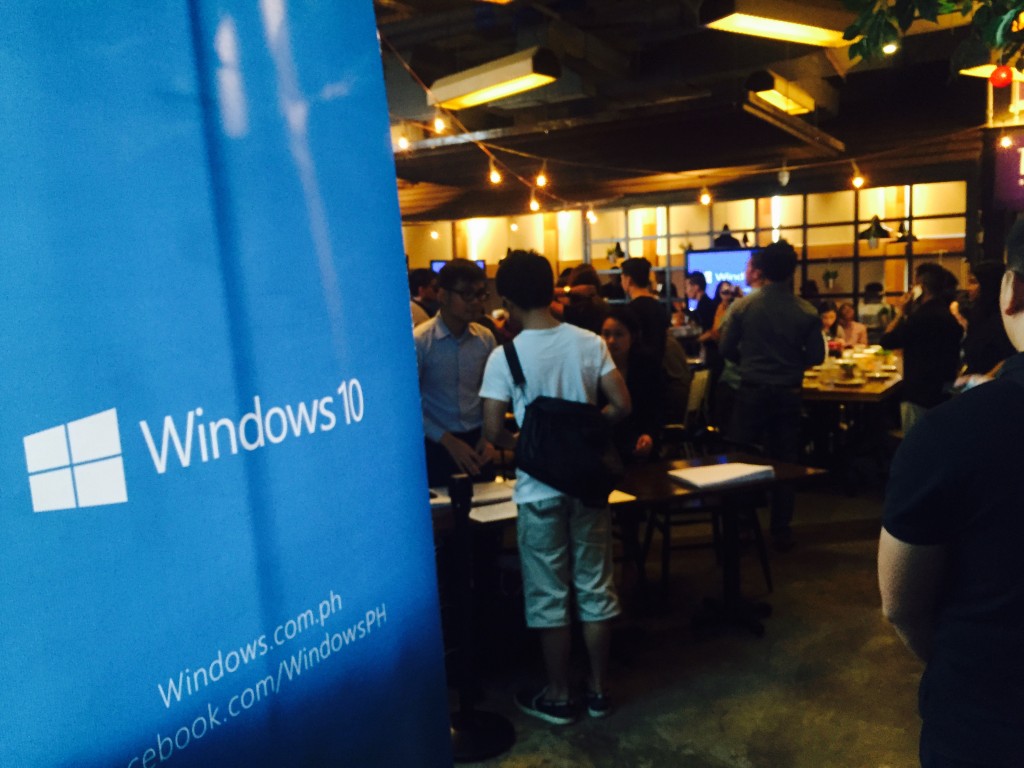 Launch of Windows 10 at Century City Mall in Makati City.
