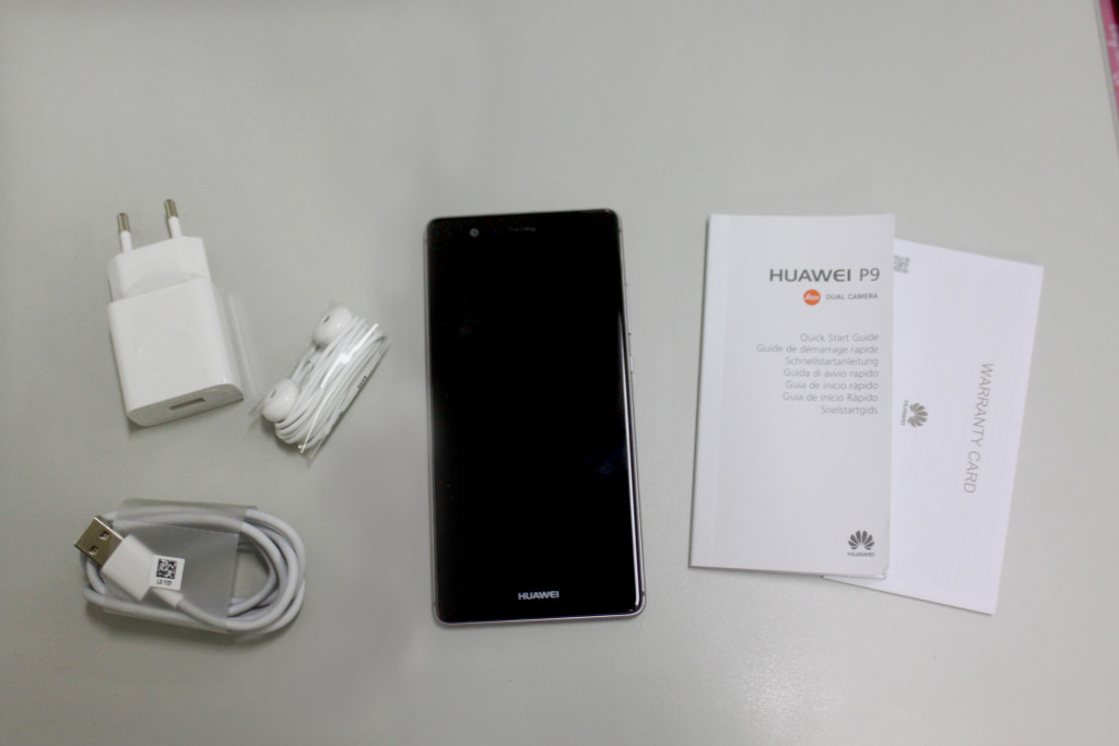 huawei p9 unbox unboxing earphones charger retail package