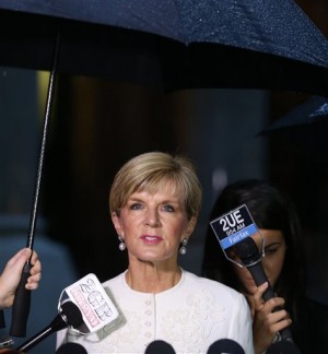 Australia's Foreign Minister Julie Bishop AP FILE PHOTO