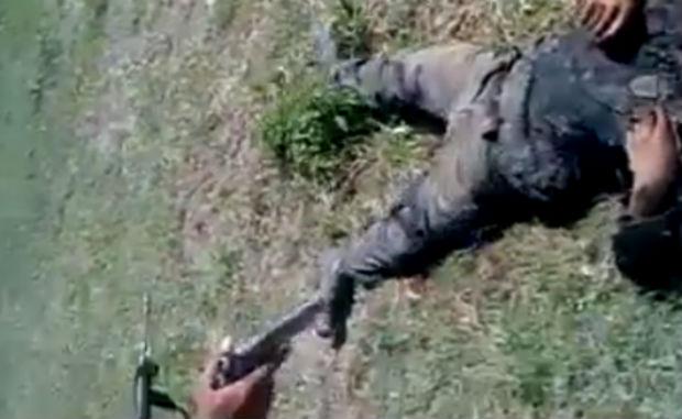 Screengrab from alleged SAF shooting video