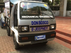 "Servant One" is said to be the first e-jeepney completely assembled by students.  oto by Aries Joseph Hegina/INQUIRER.net 