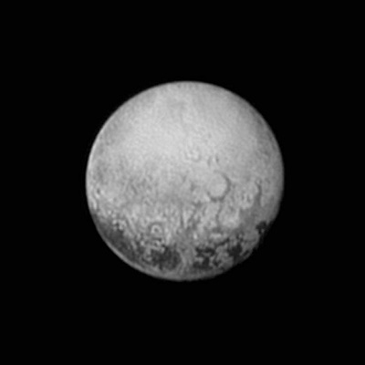 This July 11, 2015, image provided by NASA shows Pluto from the New Horizons spacecraft. On Tuesday, July 14, NASA's New Horizons spacecraft will come closest to Pluto. New Horizons has traveled 3 billion miles over 9½ years to get to the historic point. (NASA/JHUAPL/SWRI via AP)