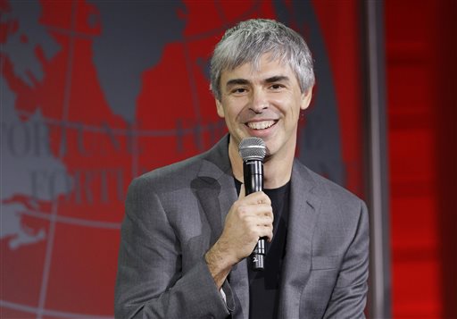 Alphabet CEO Larry Page speaks at the Fortune Global Forum in San Francisco, Monday, Nov. 2, 2015. AP