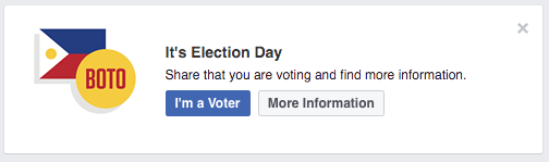 Facebook's "I'm a Voter" button to be launched on May 9