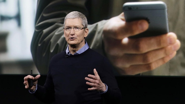 In this March 21, 2016, file photo, Apple CEO Tim Cook speaks at an event to announce new products at Apple headquarters in Cupertino, Calif. AP 