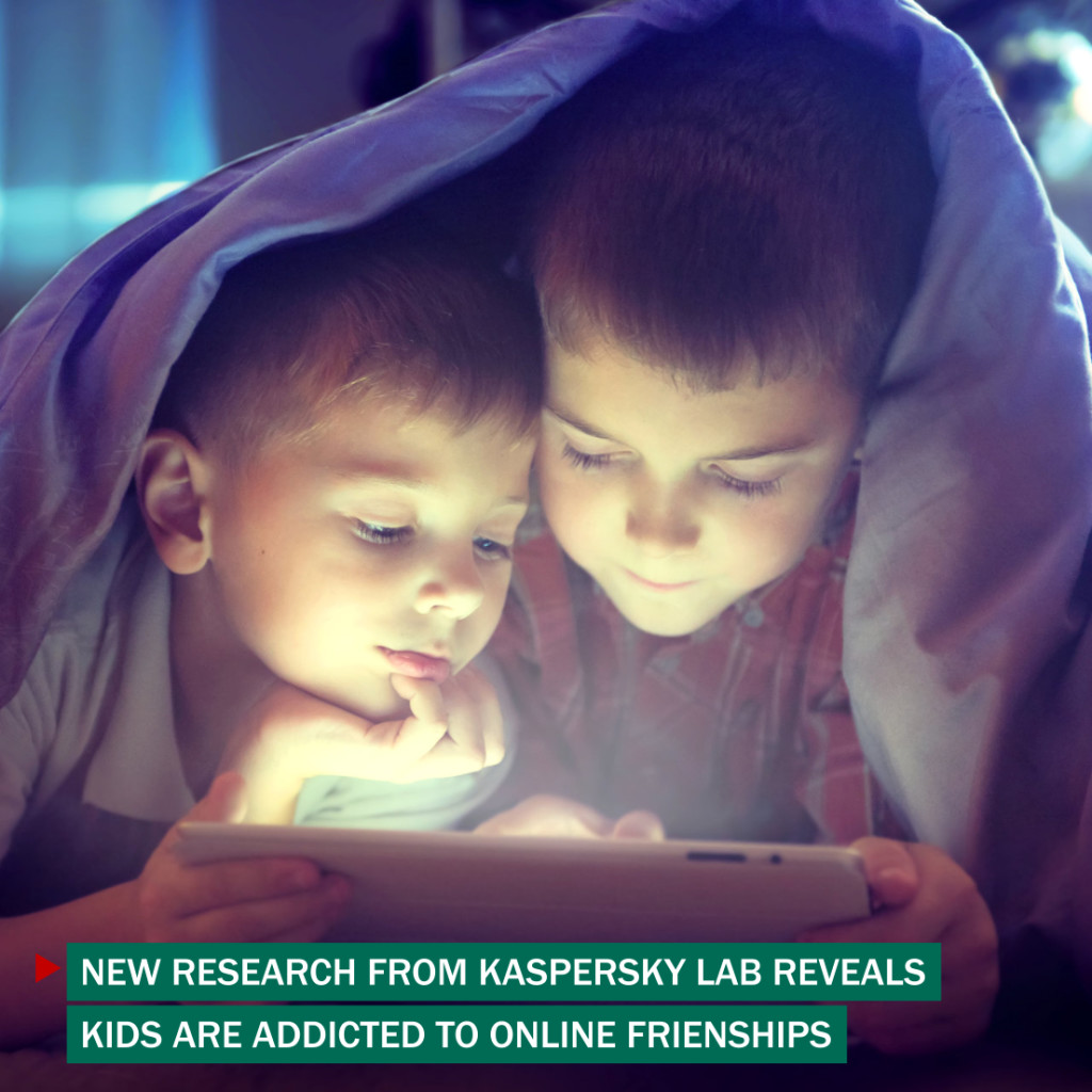 Kaspersky study children peer pressure online communications internet activity parental guidance