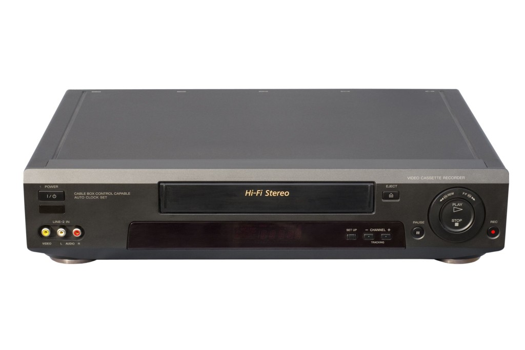696976 - black hi-fi vcr, isolated, clipping path included