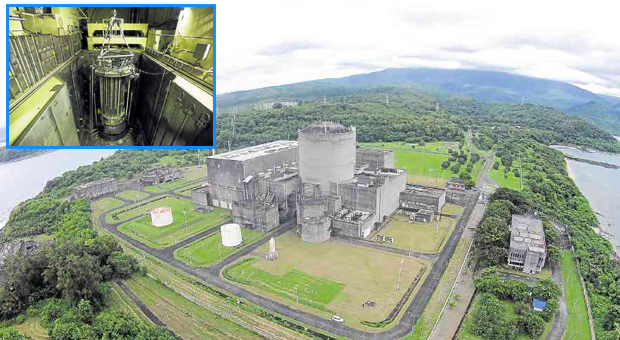 STILL CONTROVERSIAL AFTER ALL THESE YEARS The mothballed Bataan Nuclear Power Plant (shown in this drone shot) in Morong, Bataan, has yet to produce a single watt of energy. Inset photo shows the containment building of the plant, which contains the reactor. REM ZAMORA and LYN RILLON