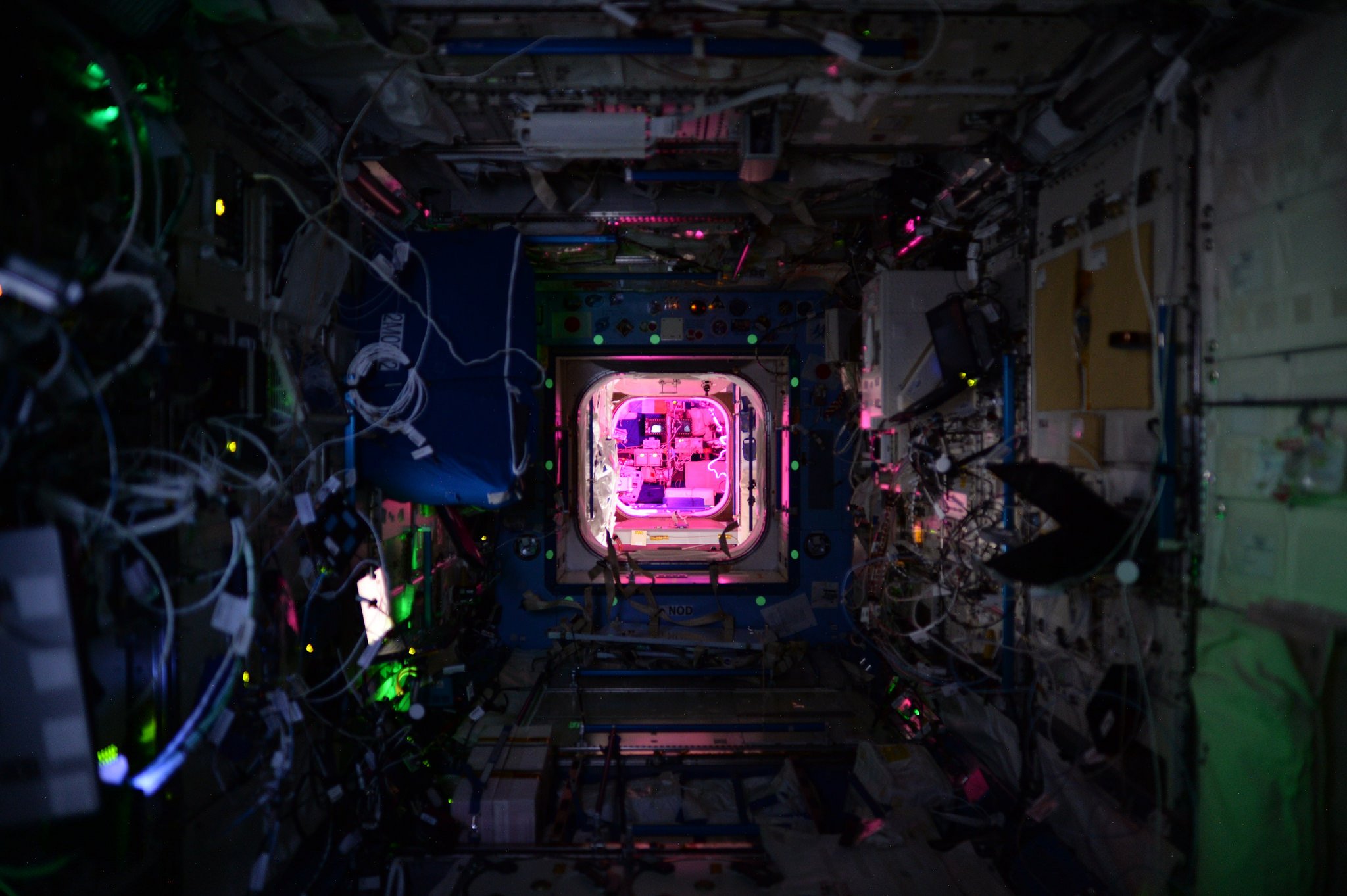 ISS hallway dark