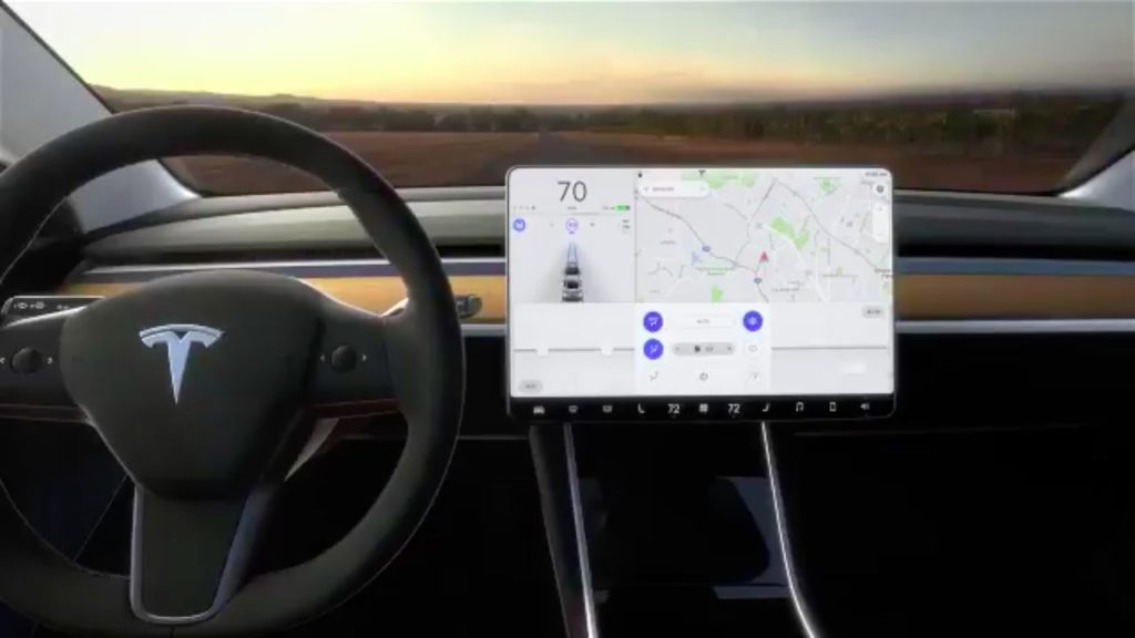 Tesla Model 3 electric car has no instruments, just a 15-inch screen ...