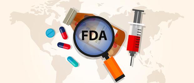 FDA graphics with background world map