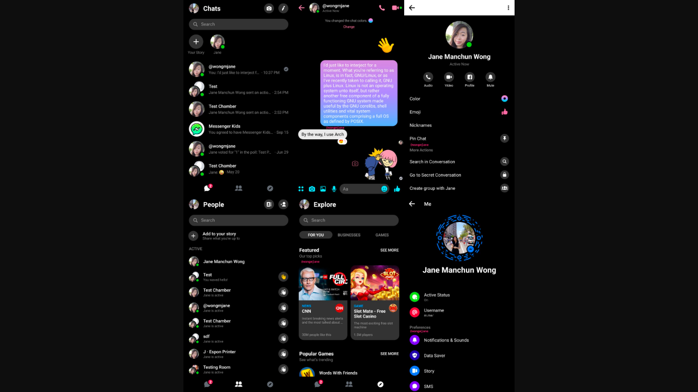 Facebook Messenger starts testing Dark Mode Inquirer Technology