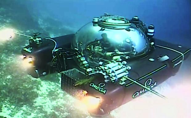 Nekton Mission submersible in Indian Ocean