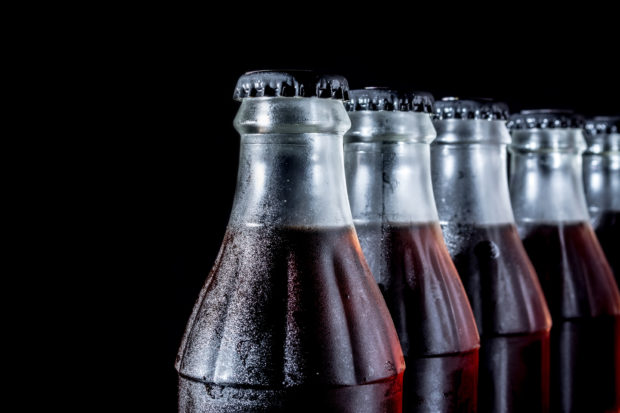 soda bottles sugary drinks