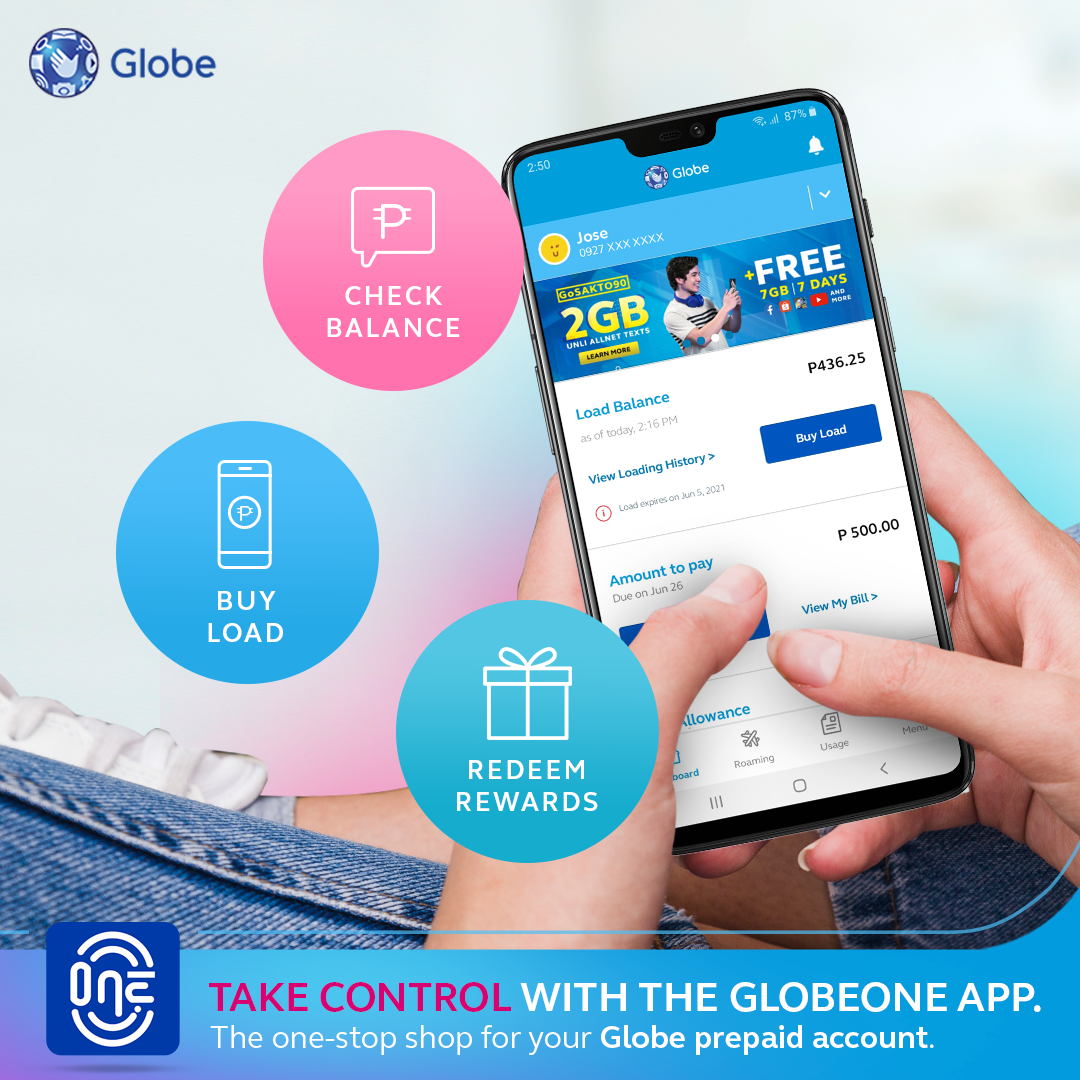 how to check load balance in globe postpaid