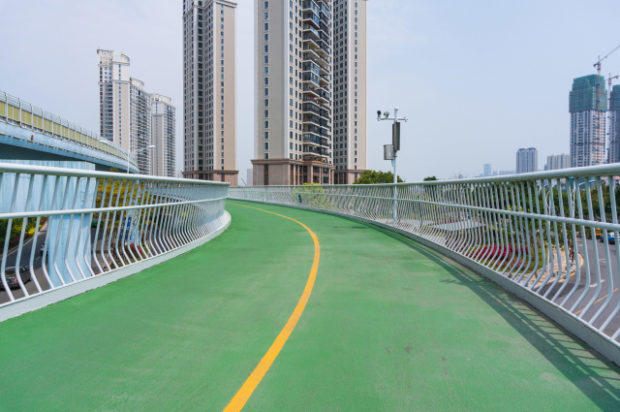 bike lane, China