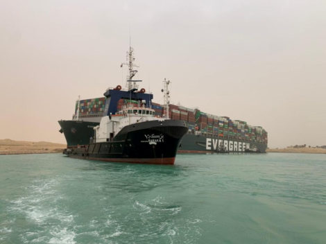 Ship stuck in the Suez Canal unleashes flood of Internet jokes