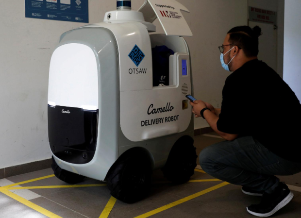 Run out of milk? Robots on call for Singapore home deliveries