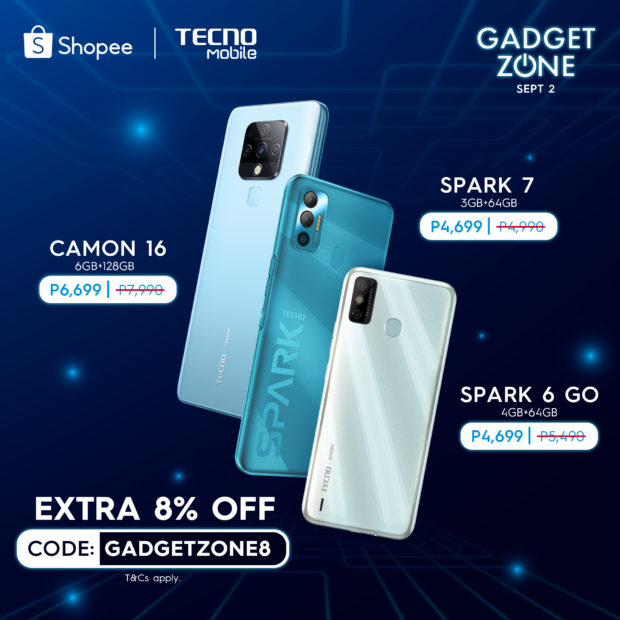 TECNO Mobile tech Shopee Gadgetzone