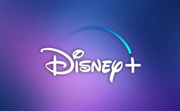 Disney+ logo against a background of a television screen.
