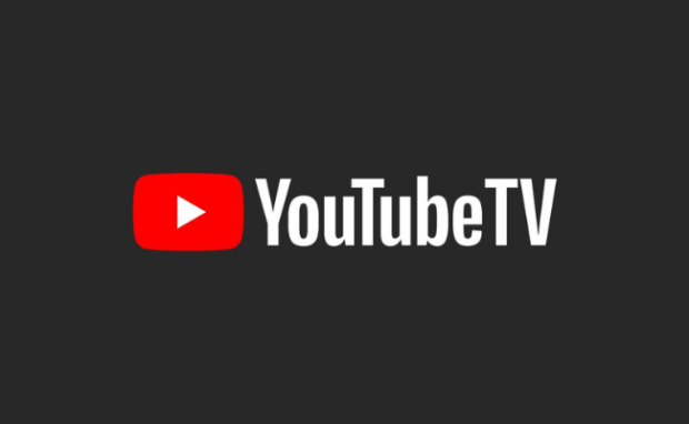 YouTube TV logo against a background of a television screen.
