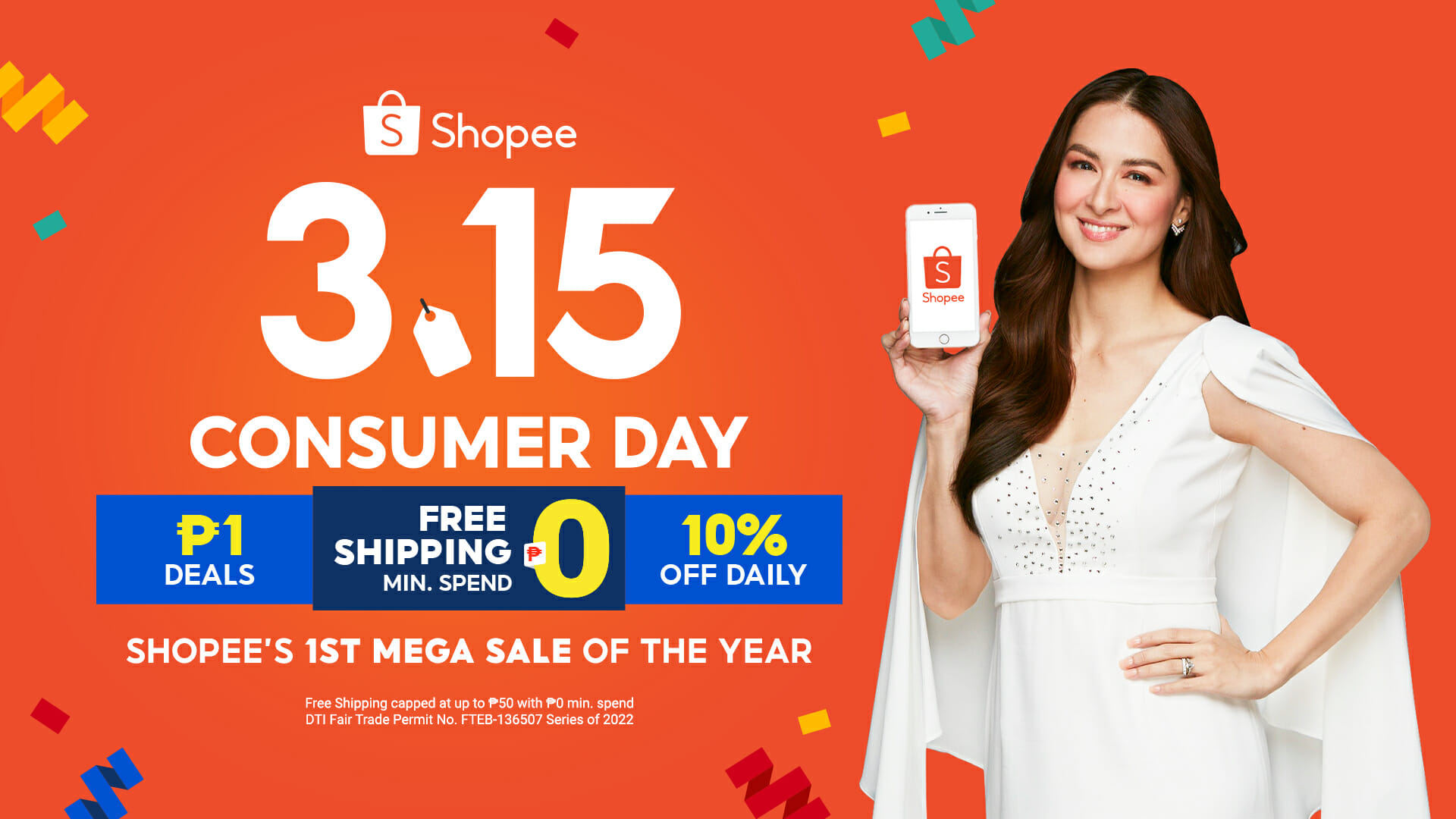 It's Shopee's 1st Mega Sale of The Year with Marian Rivera this 3.3 - 3.15!  