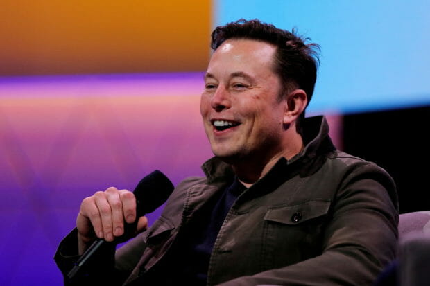 FILE PHOTO: Tesla CEO Elon Musk speaks during a conversation with legendary game designer Todd Howard (not pictured) at the E3 gaming convention in Los Angeles, California, U.S., June 13, 2019. REUTERS/Mike Blake
