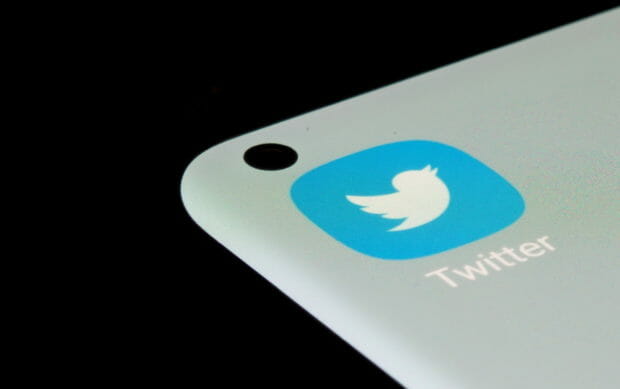 FILE PHOTO: The Twitter app is seen on a smartphone in this illustration taken July 13, 2021. REUTERS/Dado Ruvic/Illustration