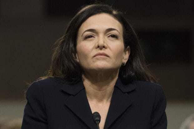 (FILES) In this file photo taken on September 05, 2018 Facebook COO Sheryl Sandberg testifies before the Senate Intelligence Committee on Capitol Hill in Washington, DC. - Meta's second most powerful executive Sheryl Sandberg said June 1, 2022 that she will leave the tech giant, 14 years after being hired by Facebook co-founder Mark Zuckerberg. (Photo by Jim WATSON / AFP)