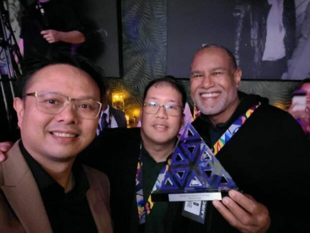Jin Gonzalez Co-Founder of GTX and OZ, Vincent Choy of Team OZ, and Dr. Emil Allen of Team OZ (left to right). Contributed photo