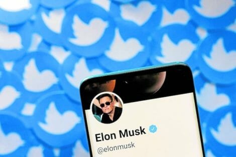 Elon Musk on Twitter account