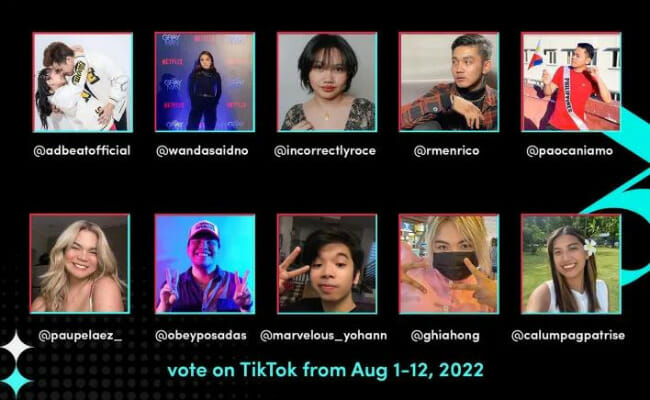 Here Are The Nominees Of The TikTok Awards 2022 | Inquirer Technology