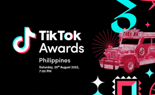 This is the banner for the TikTok Awards 2022 in the Philippines.
