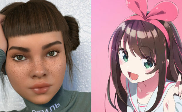 This is a virtual influencer and a vTuber.