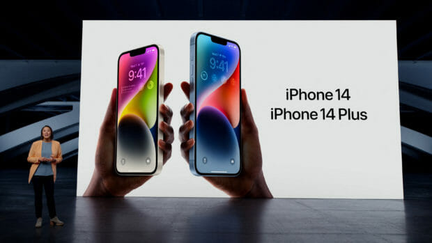 Apple's vice president of Worldwide Product Marketing Kaiann Drance talks about the new iPhone 14 and iPhone 14 Plus for a special event at Apple Park in Cupertino, California, U.S. in a still image from keynote video released September 7, 2022.   Apple Inc./Handout via REUTERS