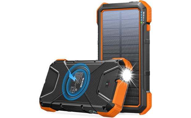 This is the BLAVOR Solar Power Bank.