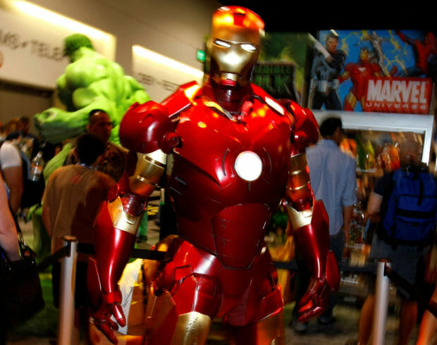FILE PHOTO: A life size "Iron Man" is on display in the Marvel booth at the 39th annual Comic Con Convention in San Diego