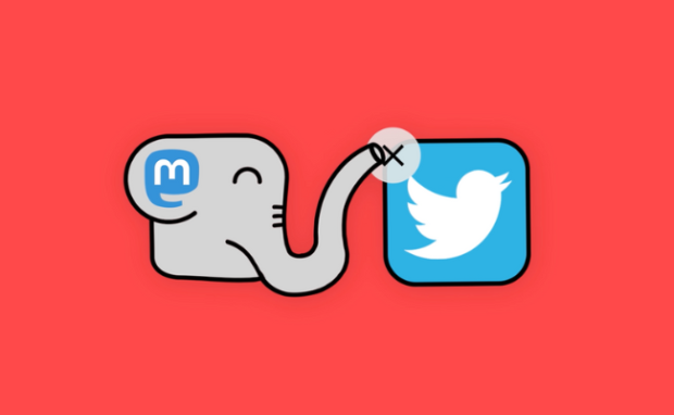 This represents Twitter users switching to Mastodon.