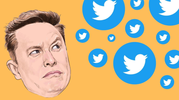 This represents Elon Musk thinking about removing inactive Twitter users.