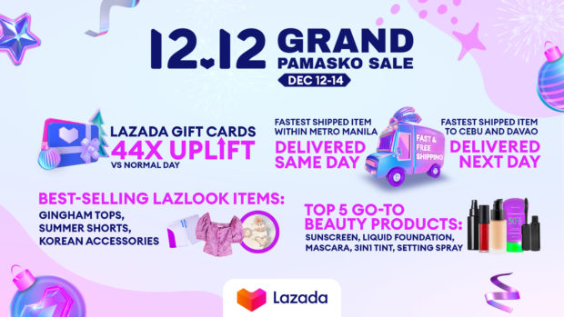 Lazada 12.12 Grand Pamasko Sale