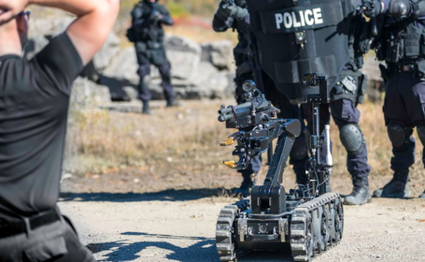 This shows what a San Francisco Police robot may look like.