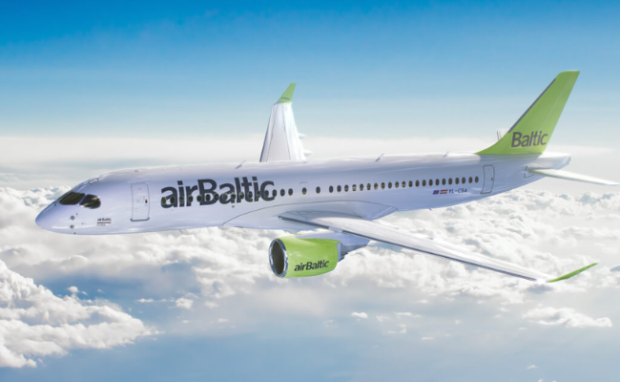 This is an airBaltic plane.