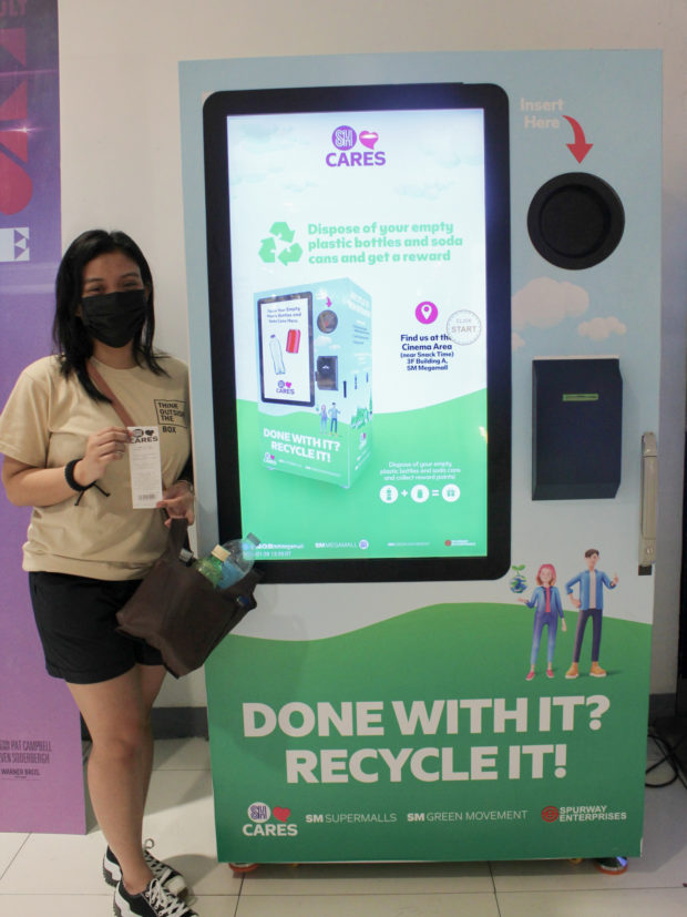 SM Cares Eco Vendo recycling