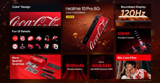 Realme 10 Pro 5G Coca-Cola® Edition