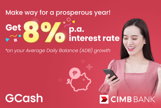 GCash CIMB Bank GSave 8%