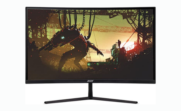 Image of the Acer EI322QUR Pbmiippx 31.5" Gaming Monitor, displaying its size and visual quality.