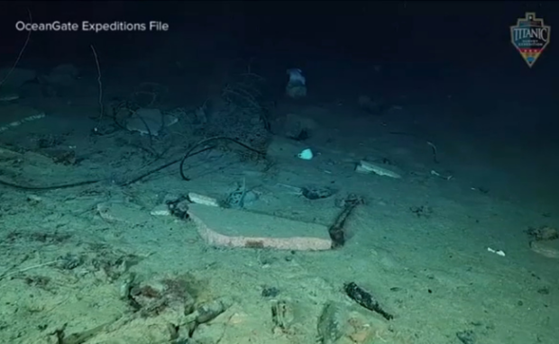 This is the OceanGate submarine's alleged wreckage.