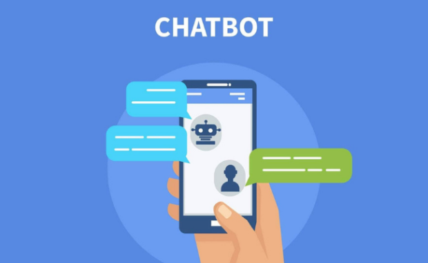 Visual representation of a chatbot conversation.