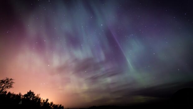 Artificial aurora shines over Alaska